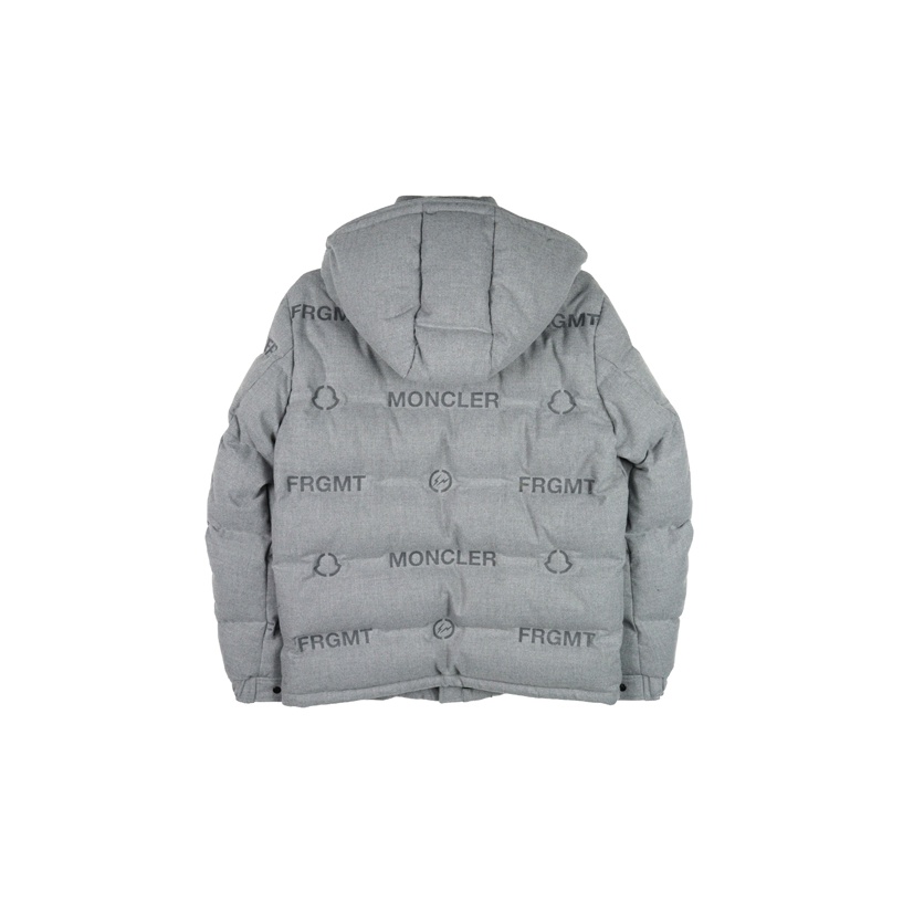 Fragment Design MONCLER GENIUS X Fujiwara Hiroshi FRGMT Down Jackets Men  Gray - POIZON