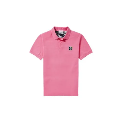 Timberland Polo Shirts Men Strawberry Pink