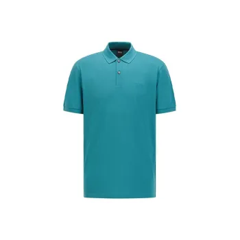 HUGO BOSS Polo Shirts Men Turquoise Blue
