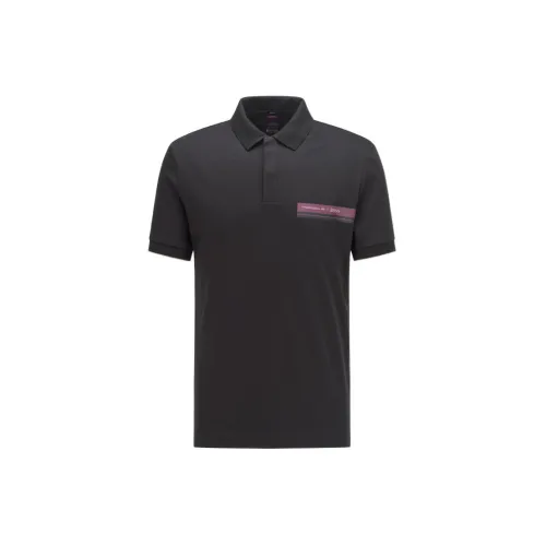 Porsche X HUGO BOSS Polo Shirts Men Black