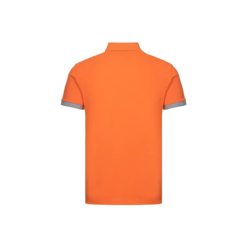EMPORIO ARMANI Polo Shirts Men Orange Gray Multicolor-1