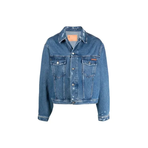 Golden Goose Denim Jackets Men Blue