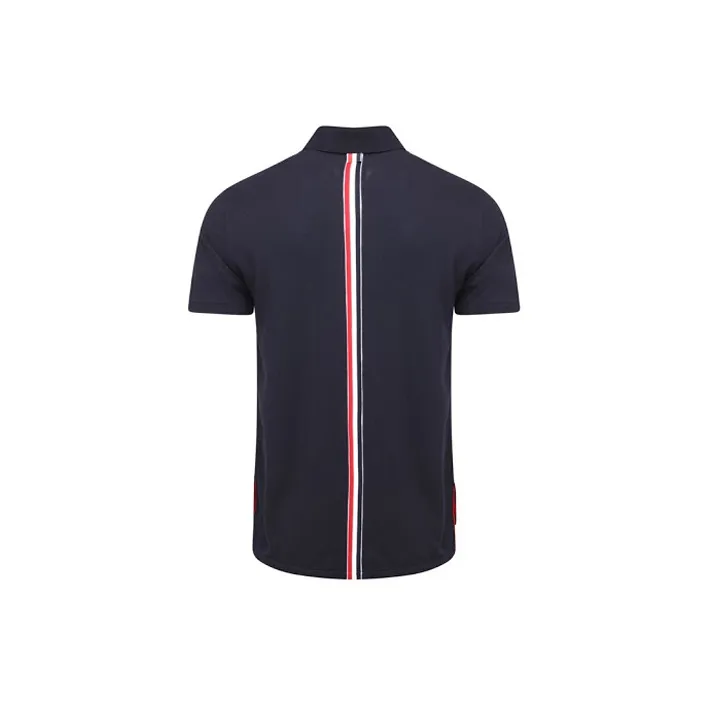 THOM BROWNE Classic Pique Stripe Relaxed Polo Shirt-1