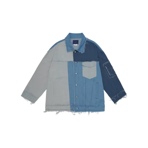 UNVESNO Denim Jackets Unisex Blue