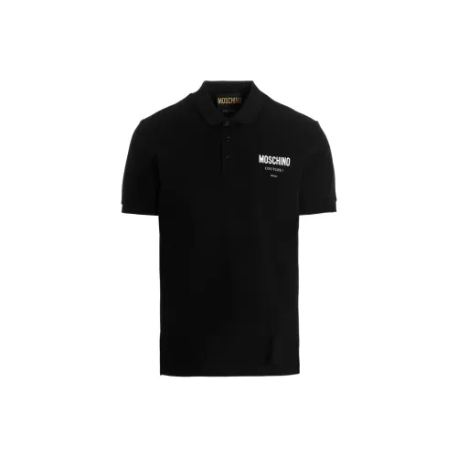 MOSCHINO Polo Shirts Men Black