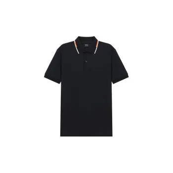 HUGO BOSS Short Sleeved Polo Shirt Men's Black