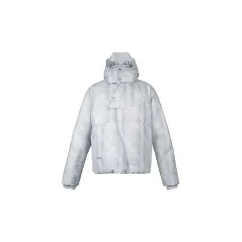 C2H4 Down Jackets Unisex Light Gray