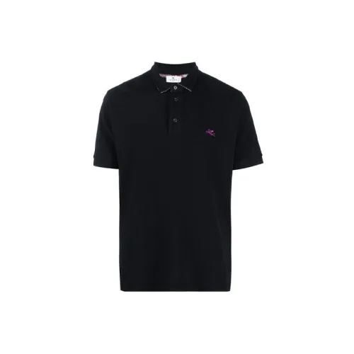 ETRO Polo Shirts Men Black