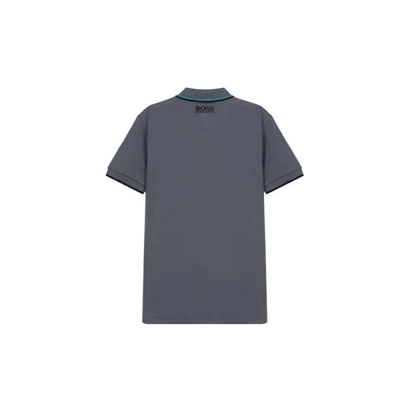 HUGO BOSS Polo Shirts Men Blue Gray-1