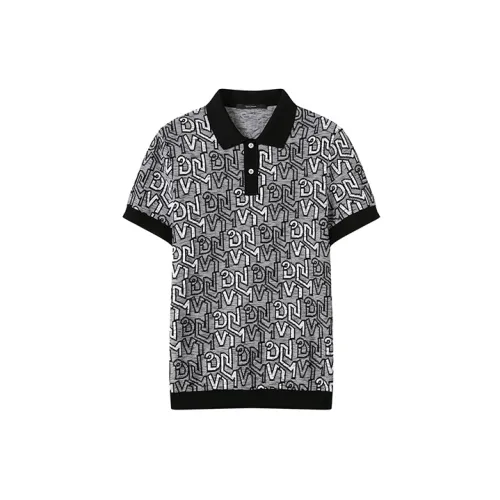 DAVID NAMAN Polo Shirts Men Black