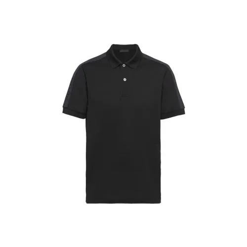 PRADA Polo Shirts Men Black