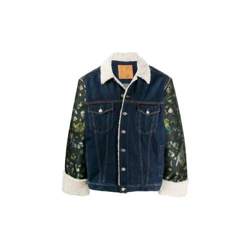 Martine Rose Denim Jackets Men Blue