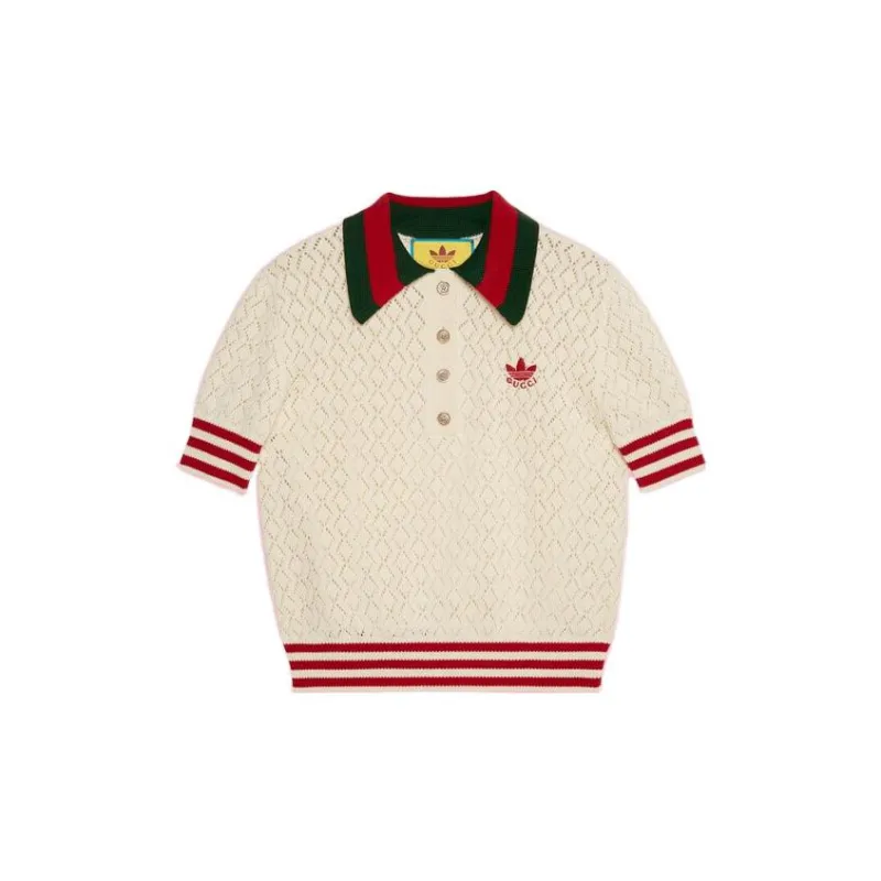 GUCCI X Adidas Cotton Polo-6