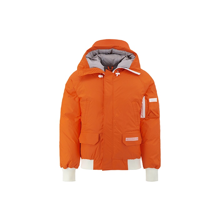 Orange canada goose coat best sale