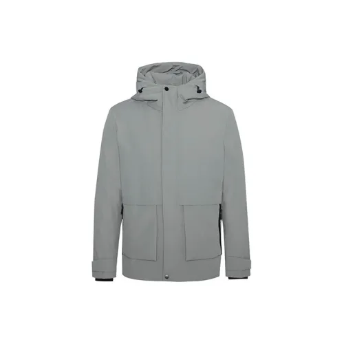 DAVID NAMAN Down Jackets Men Gray