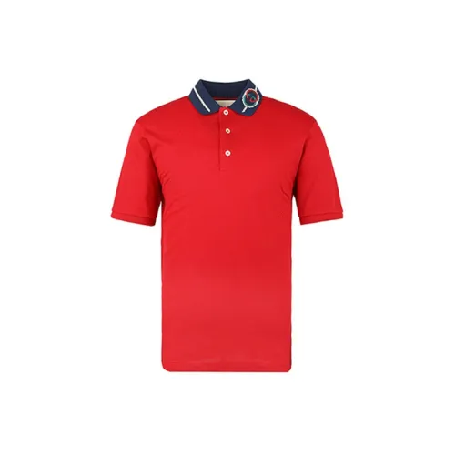 GUCCI Polo Shirts Men Red