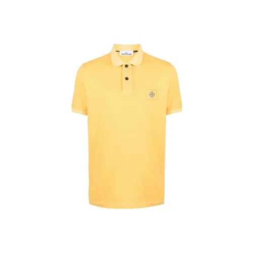 STONE ISLAND Polo Shirts Men Yellow