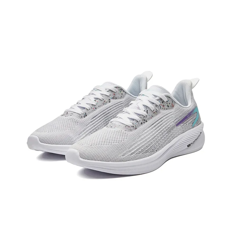 Erke Anti Slip Wear Resistant Low Top Casual Running Shoes Men's Gray Purple-1