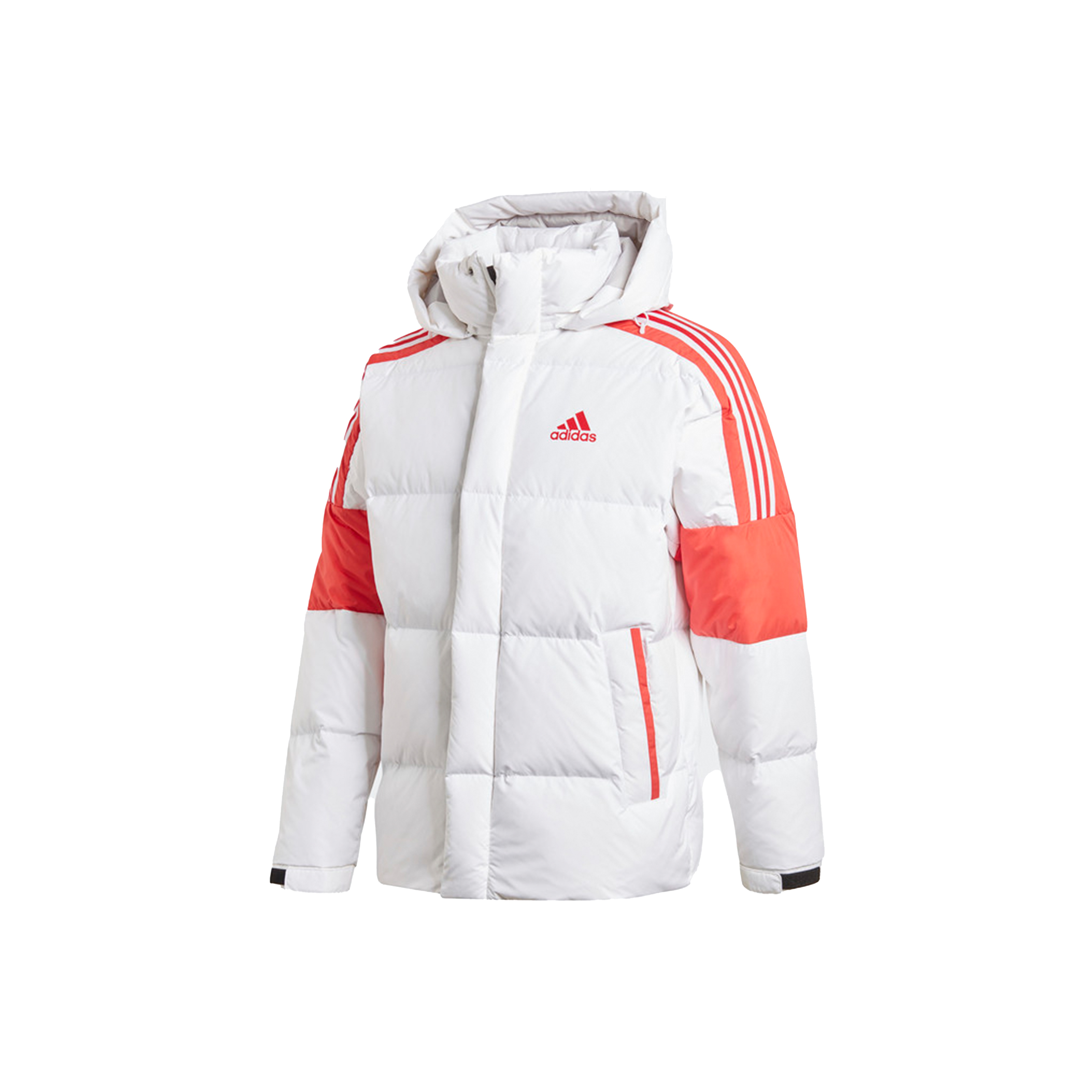 Adidas white winter jacket hotsell