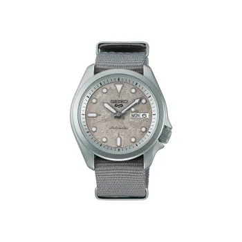SEIKO Automatic Mechanical Movement Fabric Strap Watch 40mm Men's Watches Gray Dial SBSA129