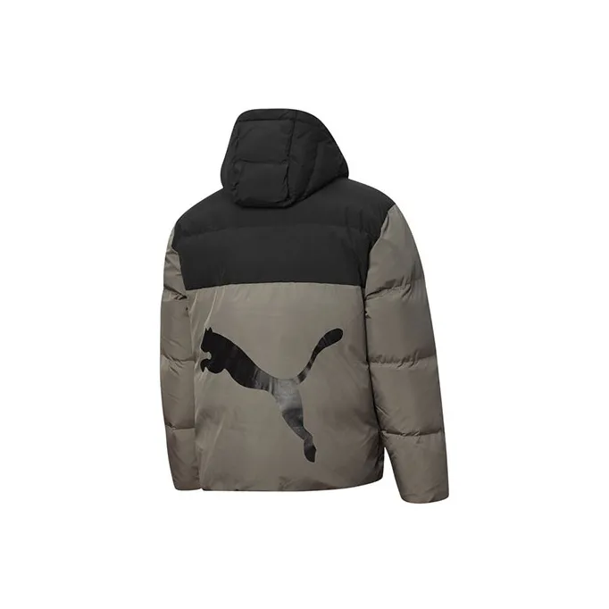 PUMA Down Jackets Men Gray-1
