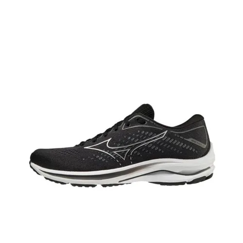 Mizuno Wave Rider 25 Running Shoes Men Low-Top Black/Silver