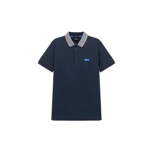 HUGO BOSS Polo Shirts Men Dark Blue