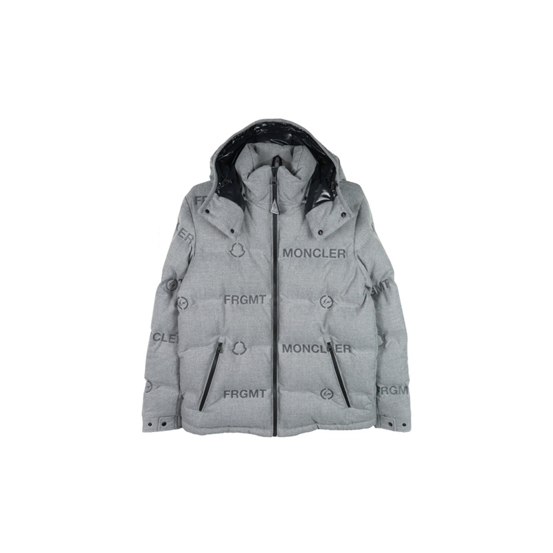 Fragment Design X MONCLER GENIUS MONCLER GENIUS X Fujiwara Hiroshi FRGMT Down Jackets Men Gray POIZON