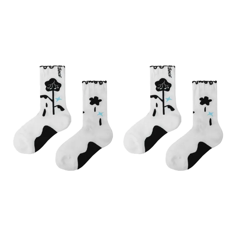 TOOCI Knee-High Socks Women's Combo Set-0
