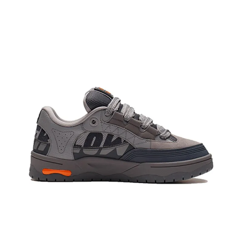 LiNing CF Tracing Cushioning Low Top Sports Casual Shoes Men's Gray-1