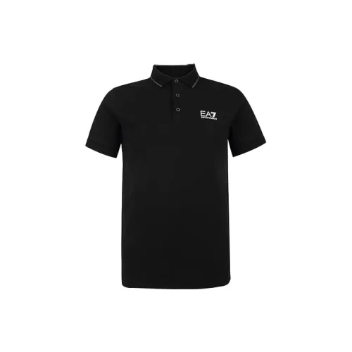 EMPORIO ARMANI Polo Shirts Men Black