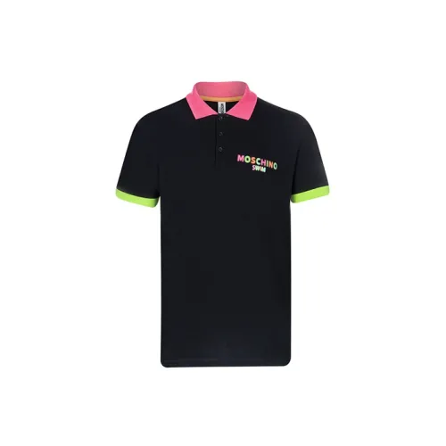 MOSCHINO Polo Shirts Men Black