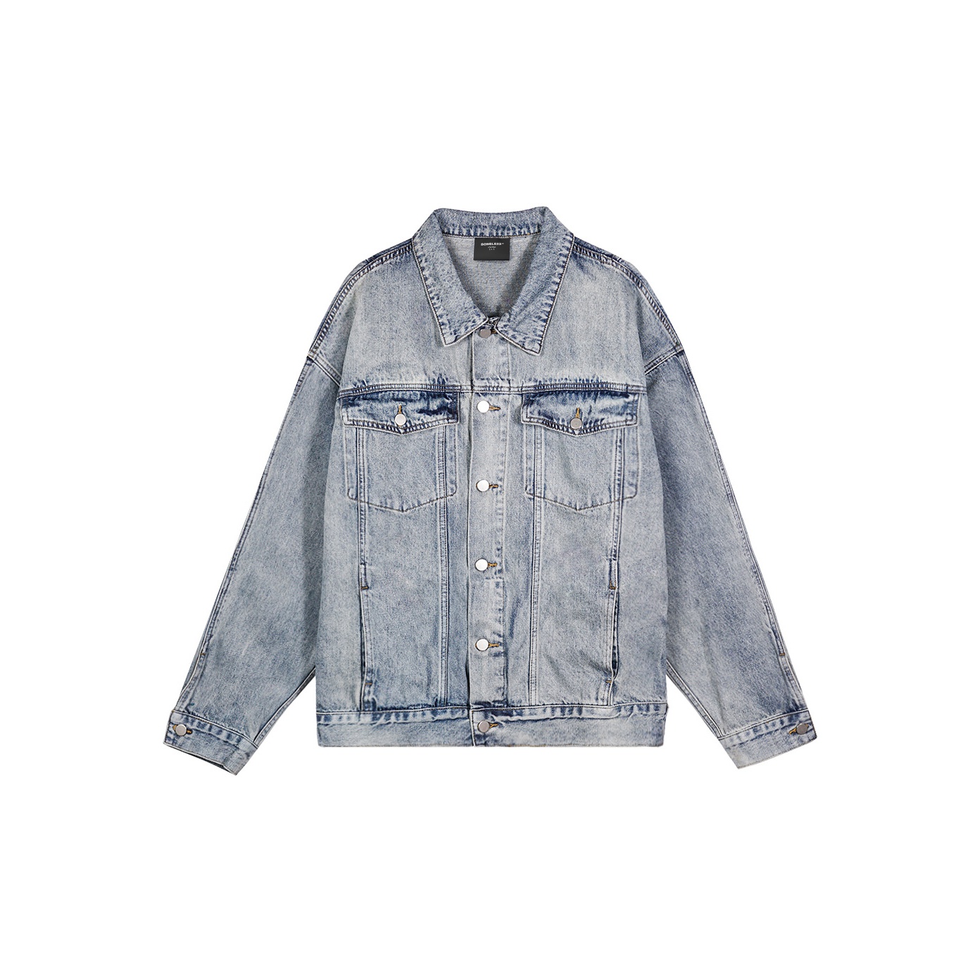 pink dolphin denim jacket POIZON