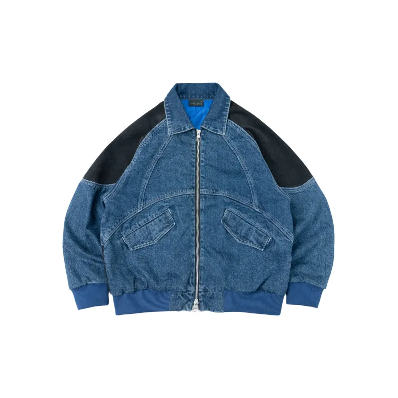 THEWIZBRAND Denim Jacket Unisex Black Blue-1