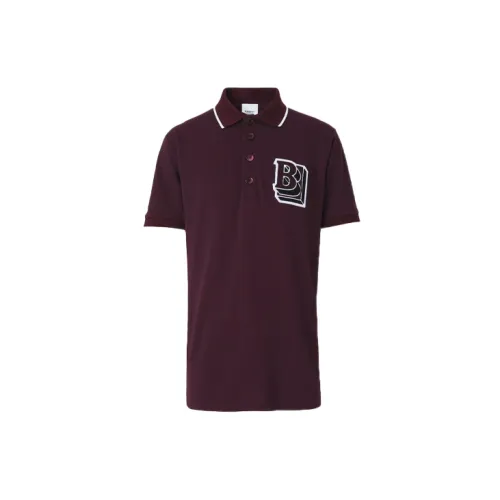 Burberry Polo Shirts Men Deep Chestnut