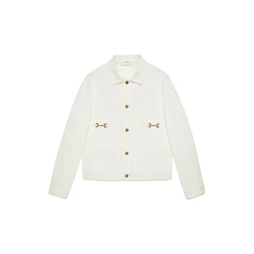 GUCCI Denim Jackets Men White