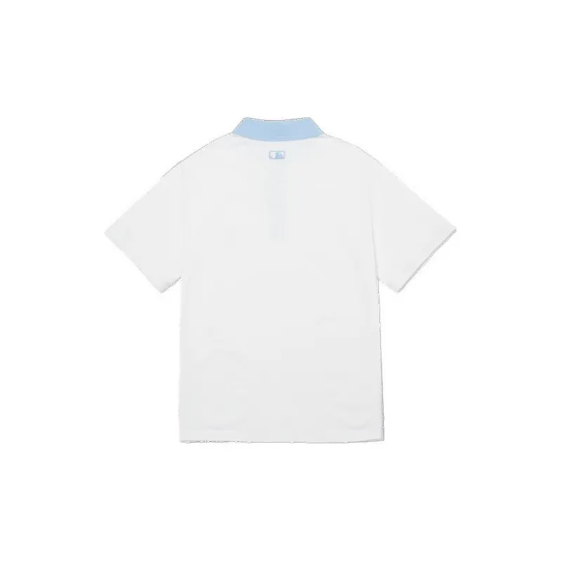 MLB Basic Logo Los Angeles Dodgers Polo Shirt Men's White-1