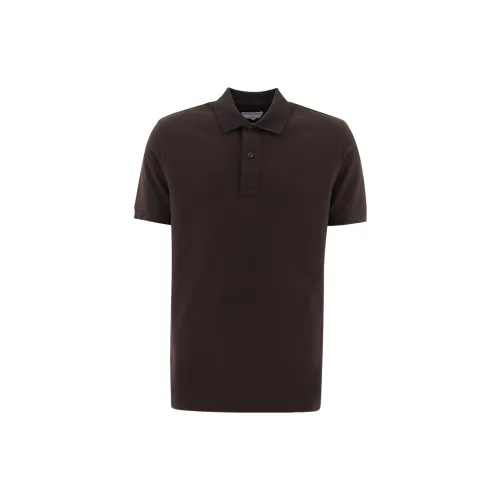 Bottega Veneta Polo Shirts Men Dark Brown