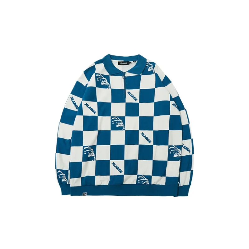 XLARGE Polo Shirts Unisex Blue-1