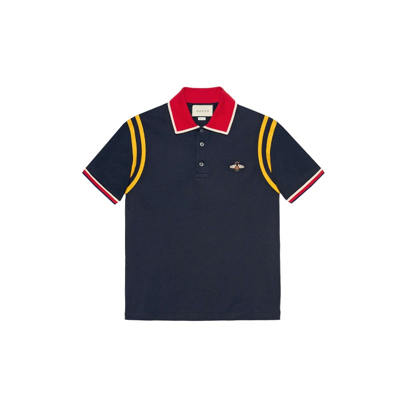 gucci polo shirt with bee POIZON