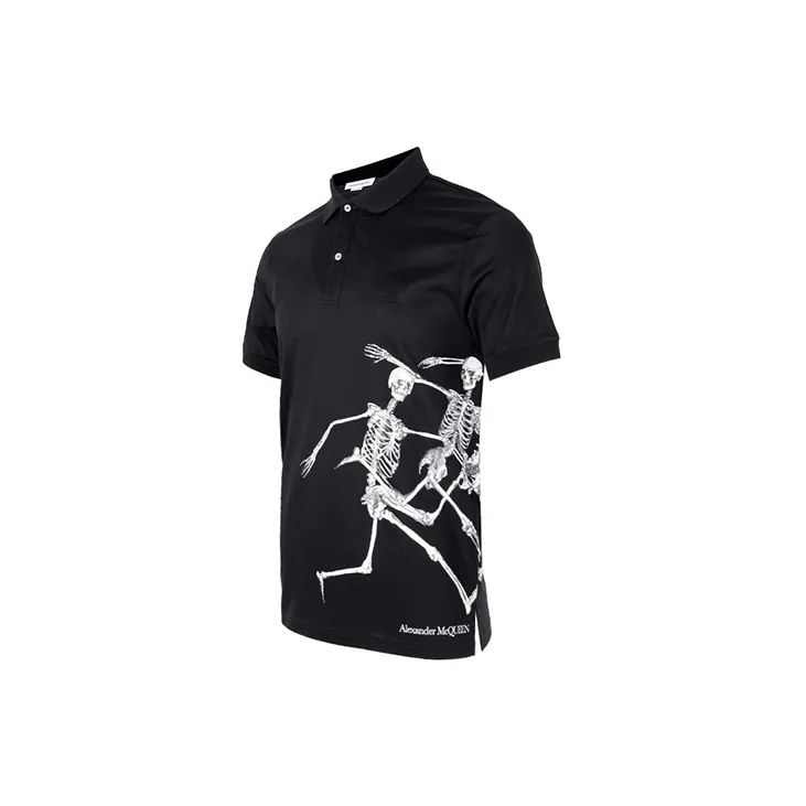 Alexander McQueen Polo Shirts Men Black-2