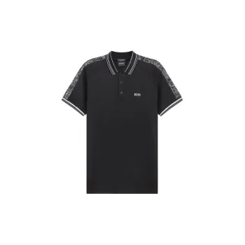 HUGO BOSS Short Sleeved Polo Shirt Men's Black