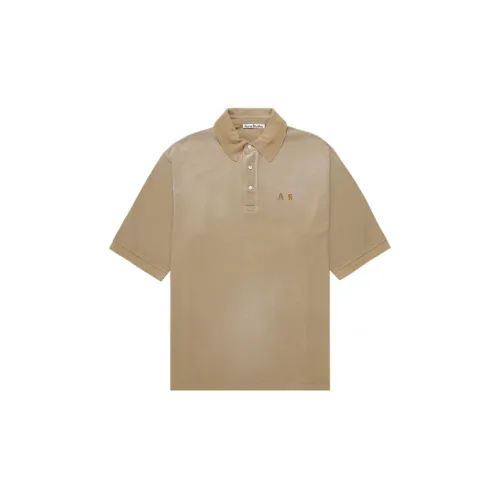 Acne Studios Polo Shirts Men Dark Brown