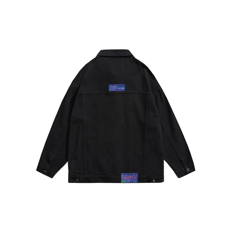 JASONWOOD Cowboy On The Run Fall Winter Denim Jacket Unisex-1