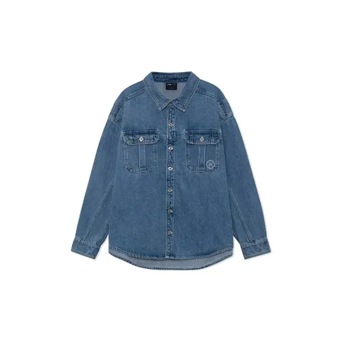 LINING Wade Collection Denim Jackets Men Denim Blue