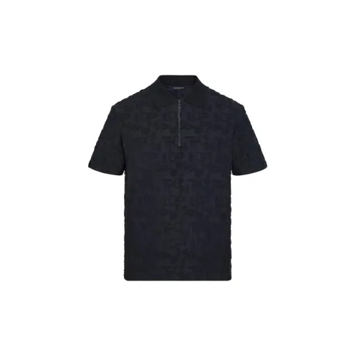 LOUIS VUITTON New Quarterly Products Of LV Polo Shirts Men Marine Blue