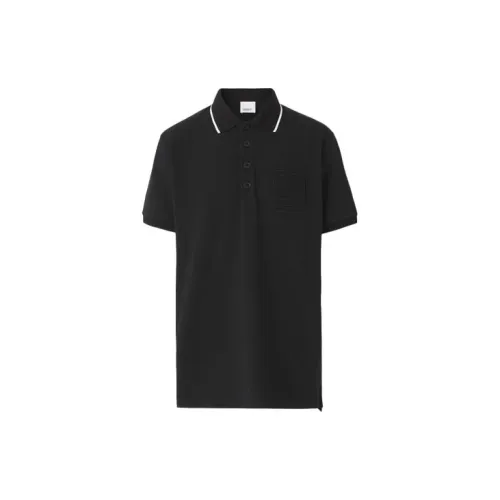 Burberry Polo Shirts Men Black