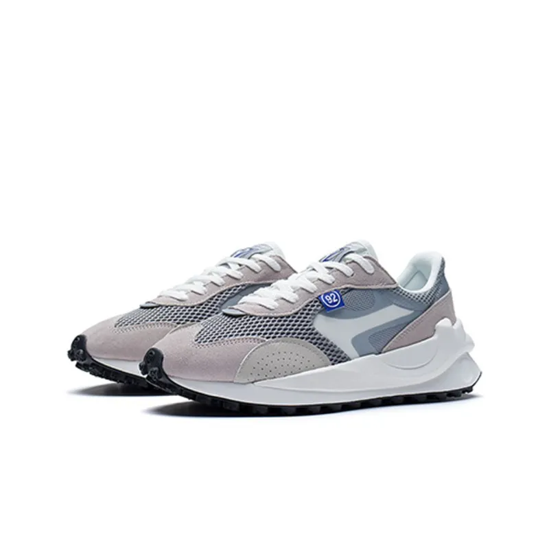 LiNing Square Radius Anti Slip Wear Resistant Low Top Sports Casual Shoes Men's Gray-2