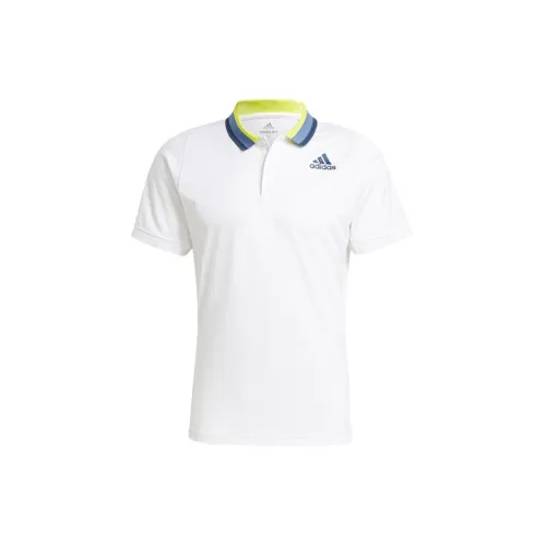 Adidas Polo Shirts Men White