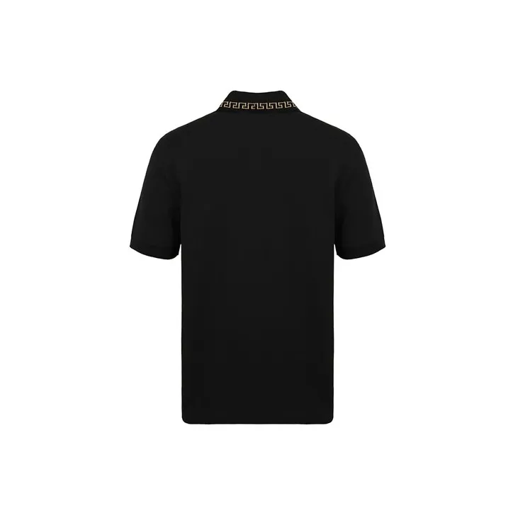 VERSACE Polo Shirts Men Black-1